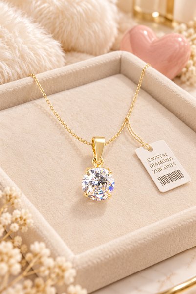 Crystal Diamond Zirconia Sevdiğinize hediye, anneye hediye, doğum günü için 1...