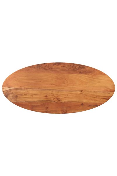 vidaxl Blat de masă oval, 110x50x2,5 cm, lemn masiv de acacia