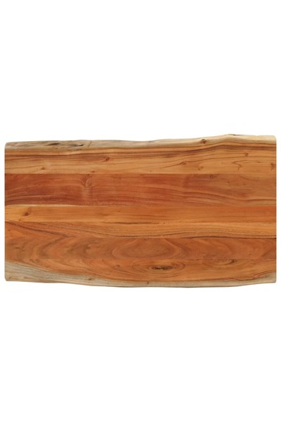 vidaxl Blat masă, 110x60x3,8cm, dreptunghiular lemn acacia margine vie