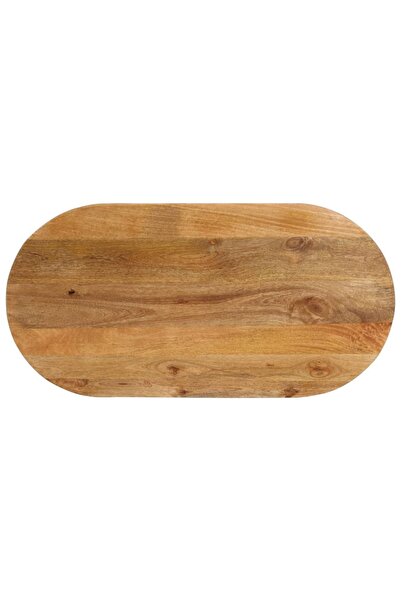 vidaxl Blat de masă oval, 110x40x2,5 cm, lemn masiv de mango