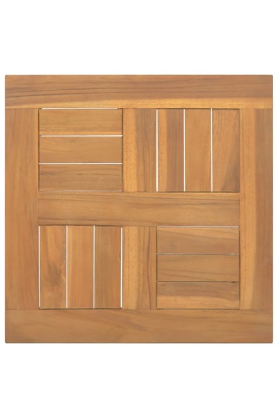 vidaxl Blat de masă, 50x50x2,5 cm, lemn masiv de tec, pătrat