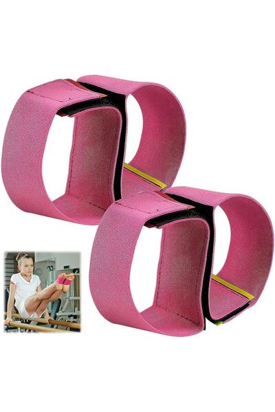 KASTWAVE Gymnastics Sticky Toes Bands, 2 Pairs Adjustable Ankle Straps for Ba...