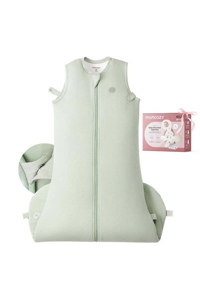 Momcozy كيس نوم للأطفال من 6-12 شهرًا، 1.5 TOG، مقاس متوسط، أخضر اللون