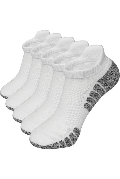GENERAL 5 Pairs Running Ankle Cotton Socks for Men Women