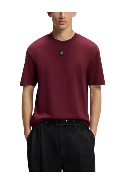 HUGO Ανδρικό Dalile T-shirt Μπορντό 50505201-654