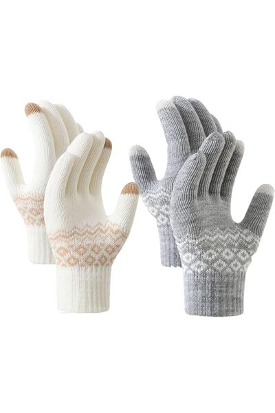 TERRIFI 2 Pairs Women's Winter Gloves, Touch Screen Gloves for Women and Men,...