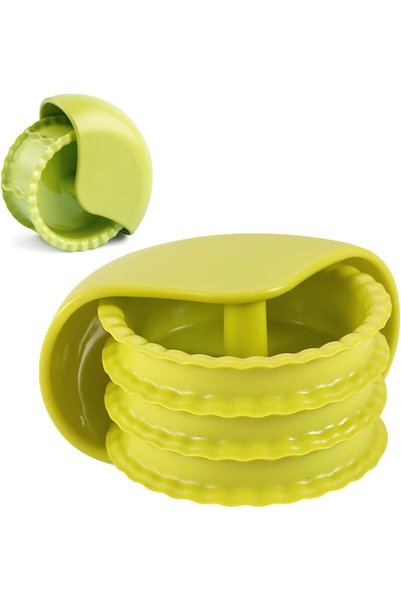 Arabest Pastry Wheel Cutter and Dough Roller,2 Pieces,Green