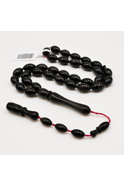 Generic Brand Old French Galalith Rosary Prayer Beads – 33 Beads, 7.5–12mm Ov...
