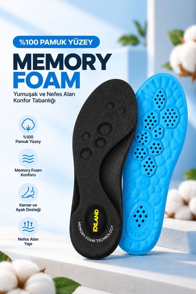 Exland Soft Memory Foam - Pamuk Yüzeyli Memory Foam İç Tabanlık