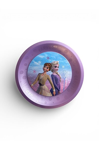 Disney Frozen Children's Plate – Elsa & Anna, Purple, Resistant Plastic