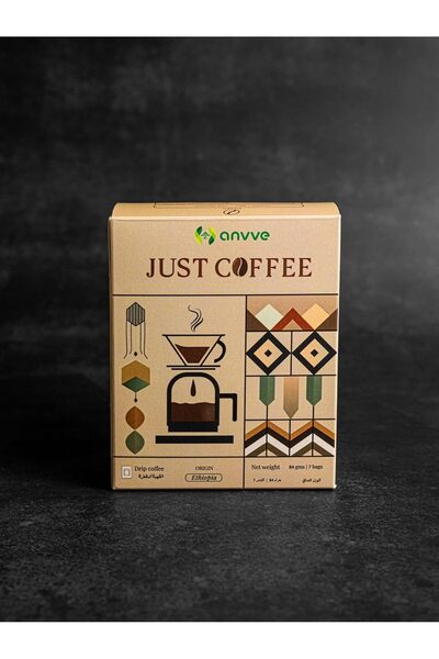 Mayamen Anvve Just Coffee Ethiopia 84g Drip Bags -(7 Count) - 100% Arabica Specialty Single-Serve – Ethically Sourced from Small Farms