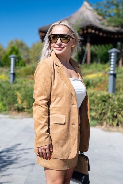 Muna Boutique طقم تابا نوبوك جاكيت وتنورة علوي وسفلي