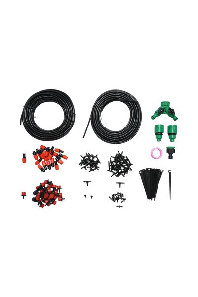 UTB Kit complet irigare prin picurare si pulverizare cu furtun 30m, duze, con...
