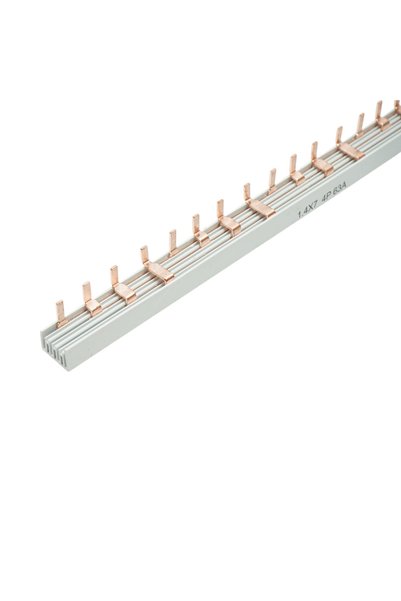 UTB Pieptene, busbar trifazat 1m, 4P, 63A, 1.4x7mm pentru alimentare sigurant...