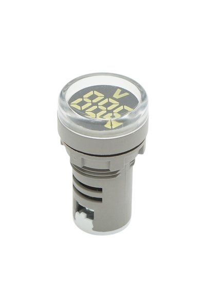 UTB Λευκός ψηφιακός δείκτης αμπερόμετρου LED 50-500V AC Ø 22mm Breckner Γερμανία