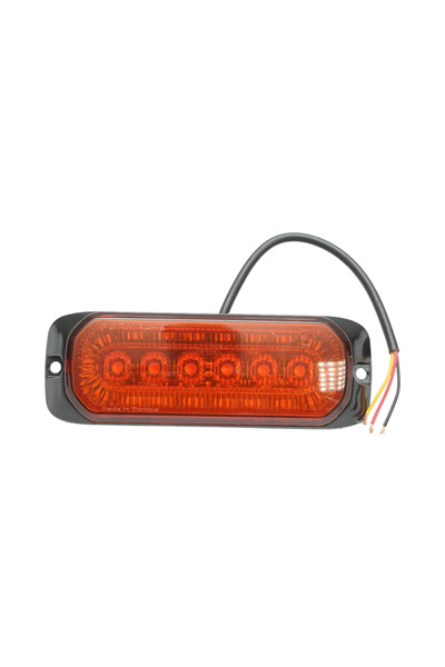 UTB Λάμπα πλευρική στροβοσκοπική LED 12-24V κίτρινη 9 λειτουργίες 132x46x19mm...