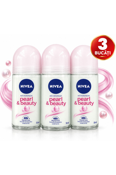 NIVEA Set 3x 50 ml rol-în pearl & beauty