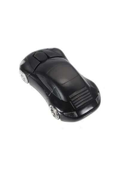 OEM Ασύρματο ποντίκι υπολογιστή USB σε σχήμα αυτοκινήτου σε μαύρο χρώμα