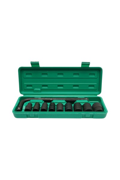 UTB Socket wrench set 10-24mm with L-type extension 250mm, square 1/2 inch Cr...