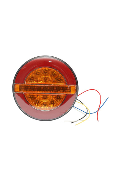 UTB Кръгла LED стоп лампа 12V/24V универсална 140x40мм Breckner Германия
