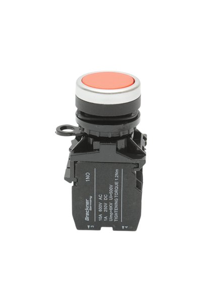 UTB Buton comanda cu revenire rosu 1NO+1NC, 10A/600V AC, 1A/250V DC LA42 Brec...