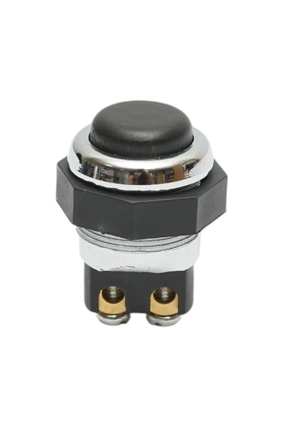 UTB Buton pornire 12V/10A–24V/5A negru cu 2 pini universal