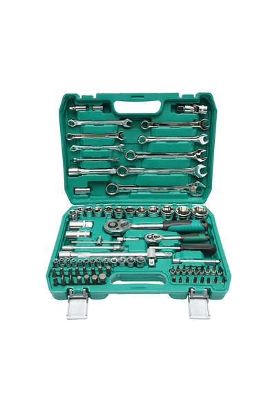 UTB Set of socket, fixed, torx, hex, ratchet trainer wrenches 82 pieces Breck...