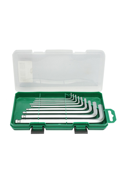 UTB Set of 9 hexagonal hex keys 1.5-10mm with long arm and ball point