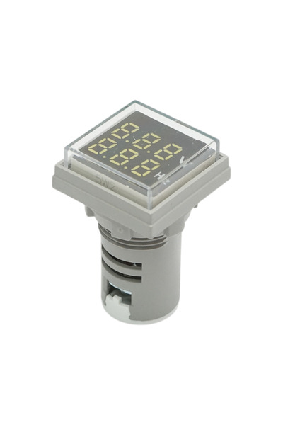 UTB Цифров волтметър и индикатор за честота, бял LED, 0-99Hz/50-500V AC, Ø 22...