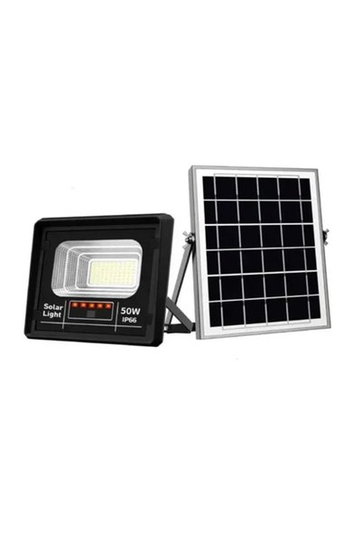 OEM Ηλιακός Προβολέας LED 50W με Τηλεχειριστήριο και Πάνελ Jortan
