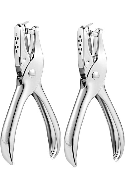 Arabest 6mm Single Hole Puncher for Crafts and Office,2 Pieces,Stainless Stee...