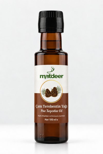 MATDEER 100 ml Pine Turpentine Oil - Strengthening and Refreshing Aromatherapy for Skin, Hair, and Ambient Fragrance - 100% Pure