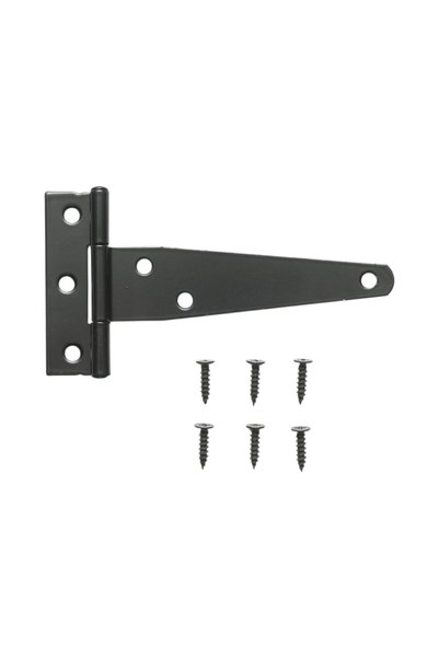 UTB Μεντεσές πύλης τύπου Τ 65x121mm, μαύρο ατσάλι, συμπεριλαμβάνονται βίδες
