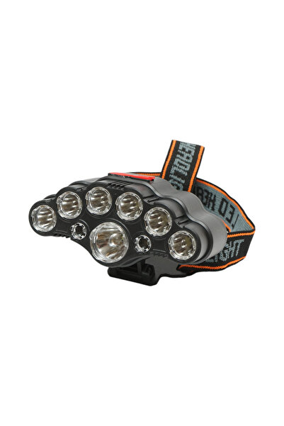 UTB Lanterna frontala de cap cu 9 LED-uri, 4 moduri iluminare, reincarcabila USB