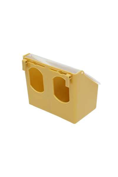 UTB Сгъваема пластмасова хранилка за гълъби, 2 отделения 16x9x14см