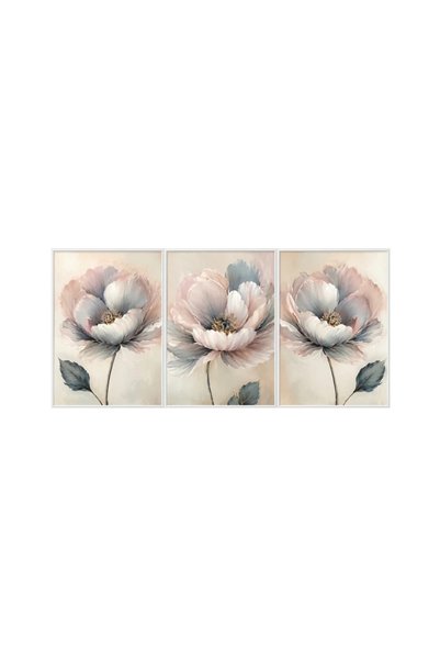 Akıllı Kağıt Adhesive Felt Painting - Poster Flower (Model-122)