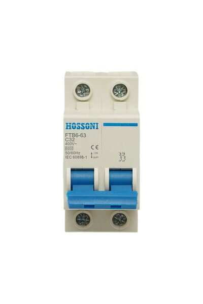 UTB Αυτόματος διακόπτης ασφαλείας MCB 2P 32A 400V AC FTB6-63