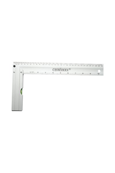 UTB Crownman aluminum carpenter's square with level 300mm/12 inch