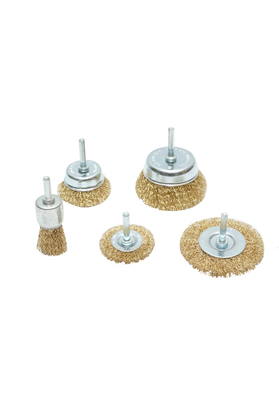 UTB Set 5 perii sarma circulare 50-75mm, cupa 50-75mm, pensula 25mm pentru bo...