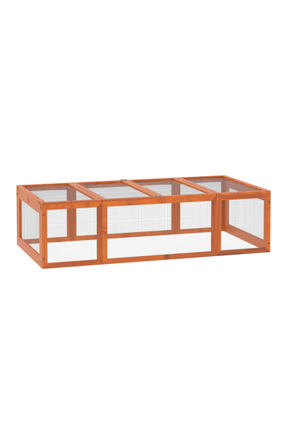 Generic Brand Alezor exterior pentru animale mici, acoperiș articulat, lemn d...