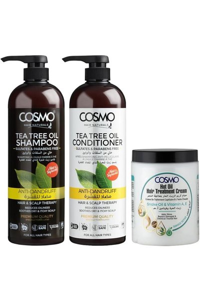 CD Cosmo Designs Cosmo Hair Care Anti Dandruff Tea Tree Treatment Set Pack Of...