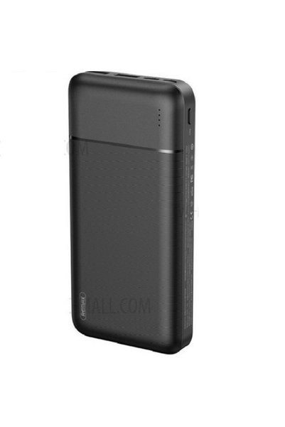 Remax Power Bank 20000mAh Lango RPP-166 Μαύρο με 2 USB-A & USB-C θύρα