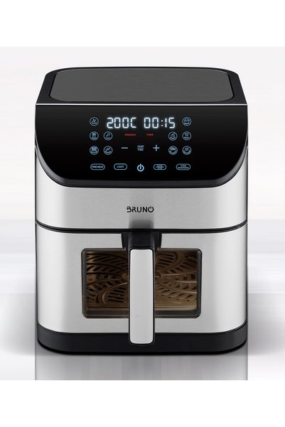 Bruno φριτέζα αέρος BRN-0194, 8lt, 1800W, inox/μαύρη