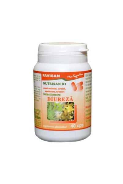 Favisan Nutrisan R1 Favisan Φόρμουλα Ντιουρητικής Δράσης, 40 κάψουλες
