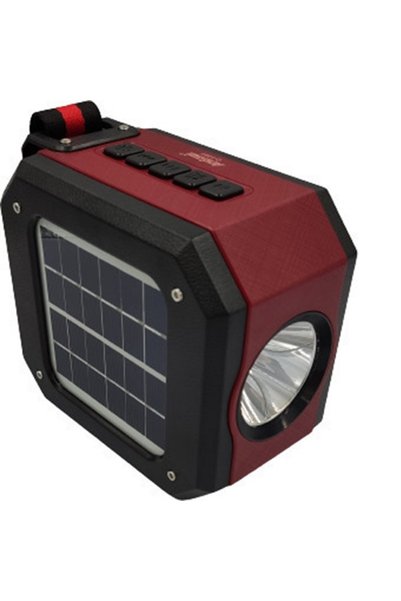Andowl Ηχείο Bluetooth με Ραδιόφωνο, LED και USB Φόρτιση Κόκκινο