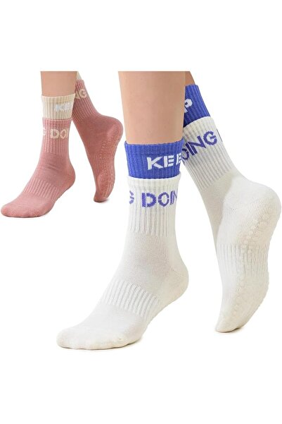 KASTWAVE Pilates Socks Yoga Socks with Grips for Women Non-Slip Grip Socks fo...