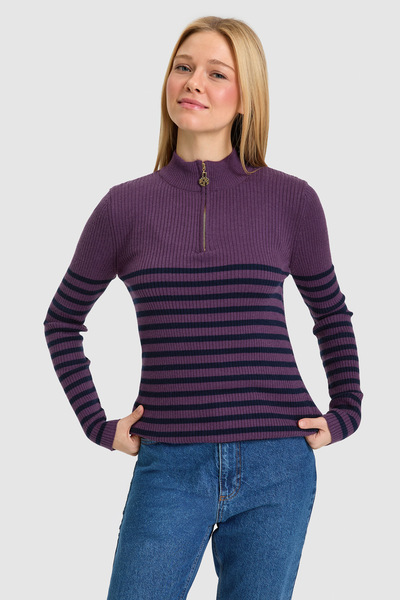 U.S. Polo Assn. سترة نسائية بلون البرقوق 50327465-VR074