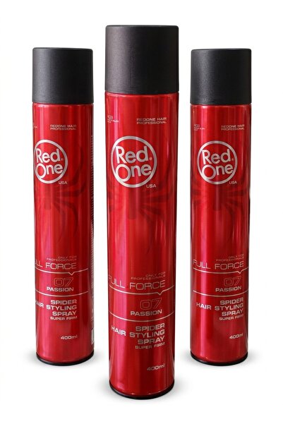 Red One طقم بخاخ لتثبيت وتصفيف الشعر سبايدر فول فورس من ريد ون - 400 مل (حزمة...