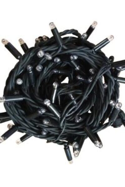 OEM Χριστουγεννιάτικα 100 LED χοντρά λαμπάκια 10m BX-019 θερμό και λευκό χρώμα