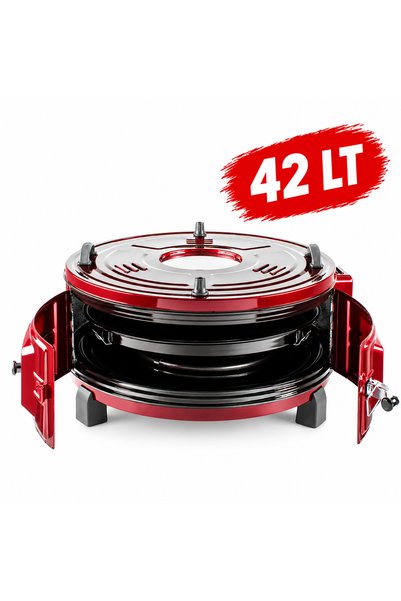 Şamdan DÖNER TEPSİLİ TERMOSTATLI YUVARLAK FIRIN PATENTLİ